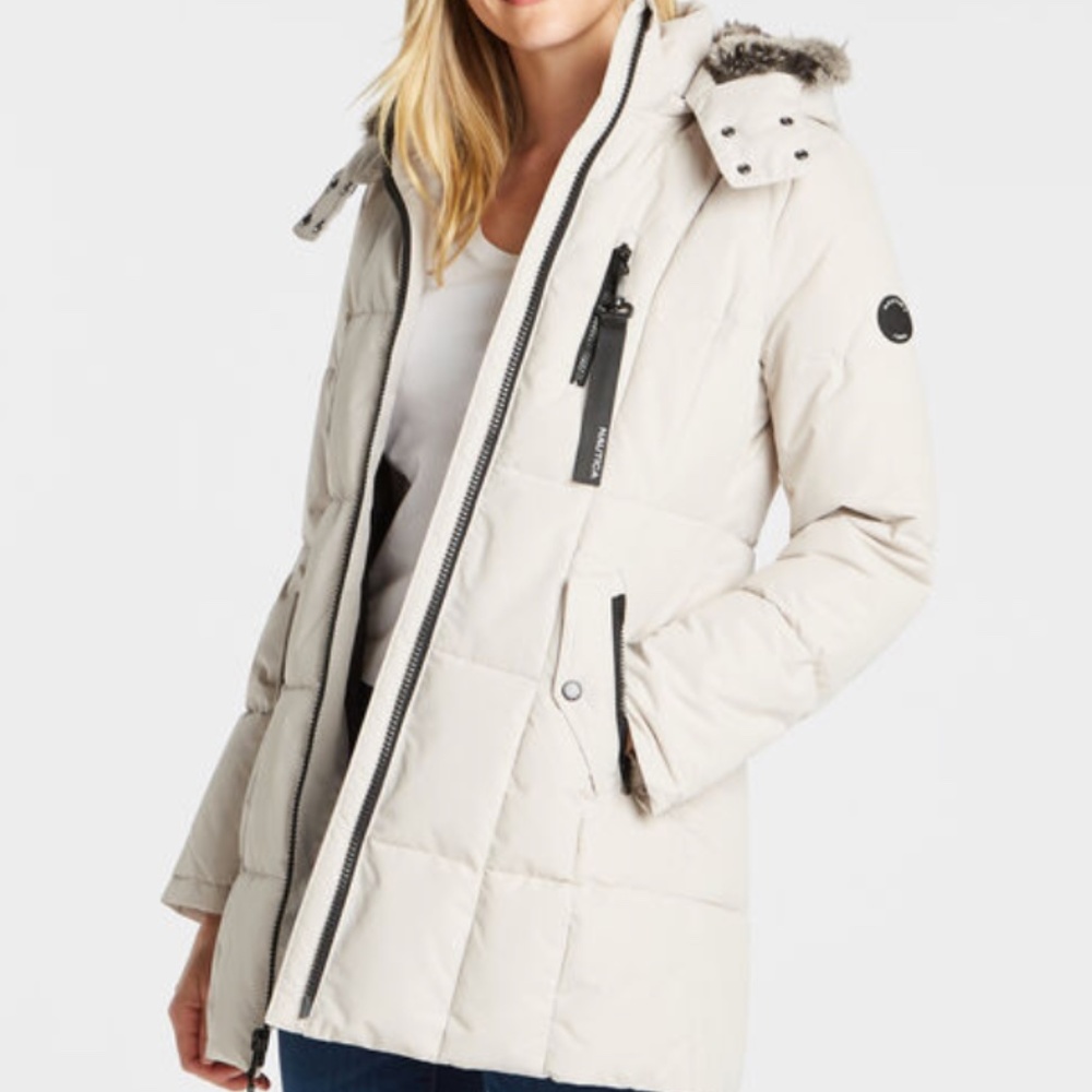 Nautica WOMEN'S QUILTED PUFFER COAT